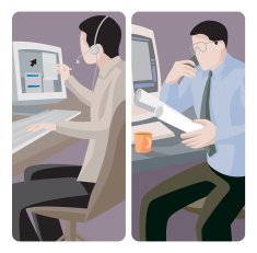 Service Worker Illustrations Series N6