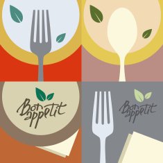 cutlery and dish set