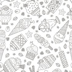 ice cream pattern N3