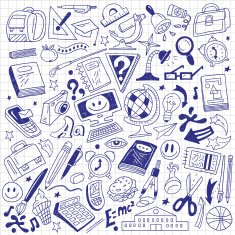 School - doodles collection N4