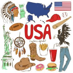 Collection of USA icons