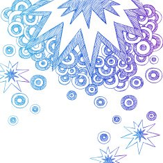 Hand-Drawn Sketchy Doodle Starburst N2