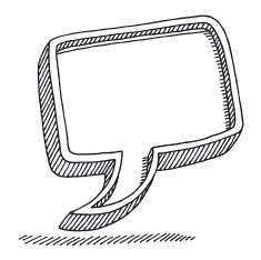 Speech Bubble Talking Symbol Drawing