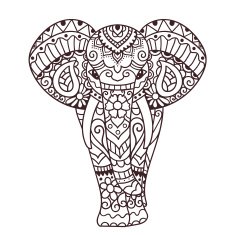 Decorative elephant illustration