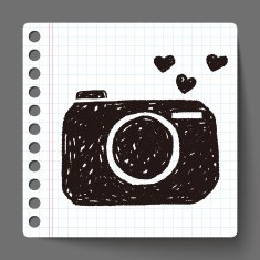 love camera doodle
