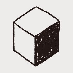 shipping box doodle