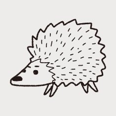 hedgehog doodle