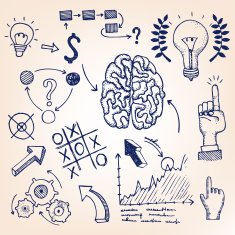 Idea hand-drawn illustration