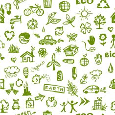 Ecology concept Seamless pattern for your design