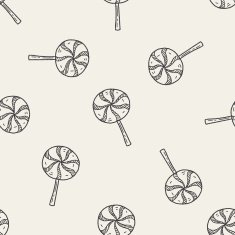 candy doodle seamless pattern background N3