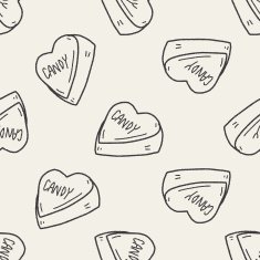 candy doodle seamless pattern background N4