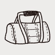 sport bag doodle