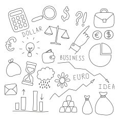 Set of business and finance elements N2