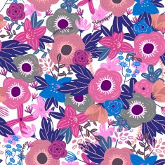 colorful floral seamless background N5