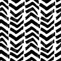 Seamless brush pen hand drawn doodle pattern Vector background