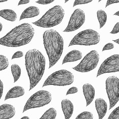 hand-drawn drops seamles pattern