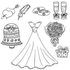 Wedding series in black and white