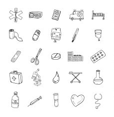 Health and medicine icons