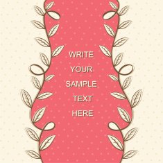 retro natural leaflet or flyer design