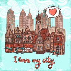 Sketch city background N2