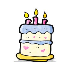 Cartoon Birthday Cake N30