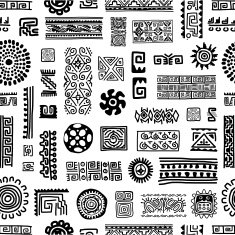 Ethnic handmade ornament seamless pattern for your design