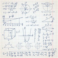 Math sketchy background
