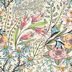 Vector floral seamless pattern N2