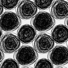 Seamless abstract vector scribble pattern
