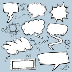 Speech or Thought Bubble Doodles
