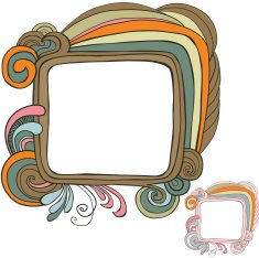Hand Drawn Retro Frame