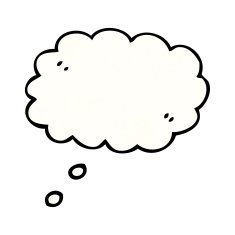cartoon comic book thought bubble
