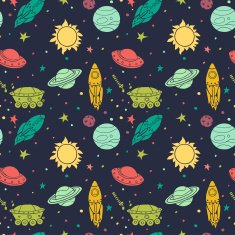 Doodle space pattern