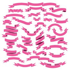Hand drawn Vintage ribbon banners N4