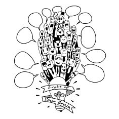 Hand drawing Group of success businessmen group N10