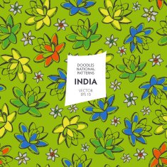 Seamless pattern of tourist attractions N3
