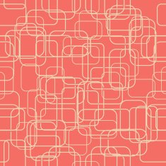 seamless retro pattern with frames on red background