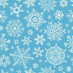 seamless pattern with snowflakes N2