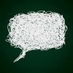 Simple doodle of a speech bubble N2