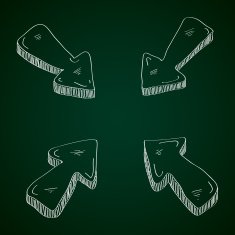Simple doodle of a set arrows