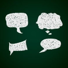 Simple doodle of a speech bubble N3