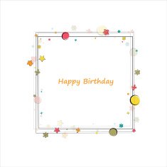 Happy birthday frame N4