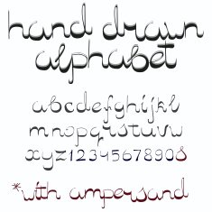 Alphabet and numbers