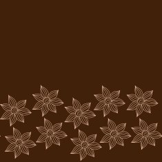 Henna MehendyTattoo Seamless Pattern on a brown background N4