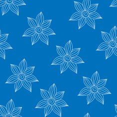Henna MehendyTattoo Seamless Pattern on a blue background N2