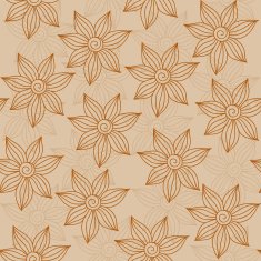 Henna MehendyTattoo Seamless Pattern on a brown background N8