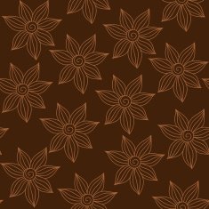 Henna MehendyTattoo Seamless Pattern on a brown background N10