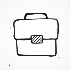 Hand drawn briefcase