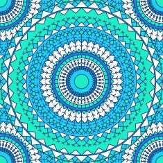 hand drawn seamless ornamental abstract bright background with many details