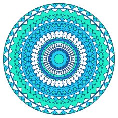 hand drawn ethnic ornamental round abstract background with many details N2
